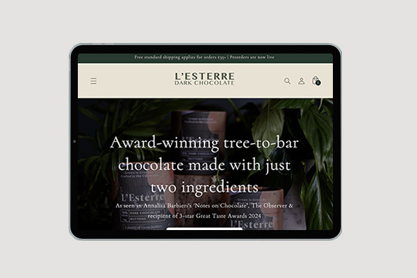 Recent work I've completed for L'Esterre Chocolate