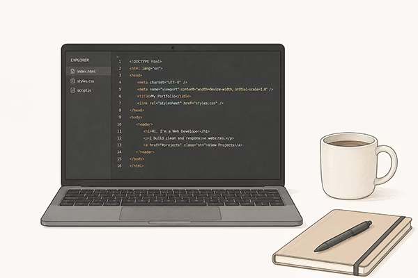 An iMac running Visual Studio Code